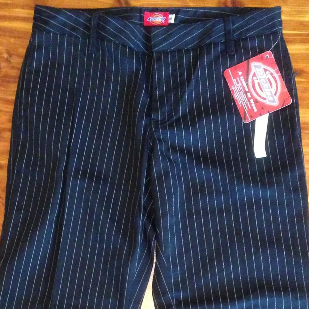 Dickie’s Girl Pin Striped Cropped Work Pants